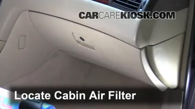 2004 Lexus ES330 3.3L V6 Filtro de aire (interior) Cambio